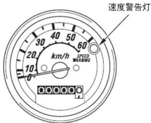速度警告灯 km/h SPEED WARNING
