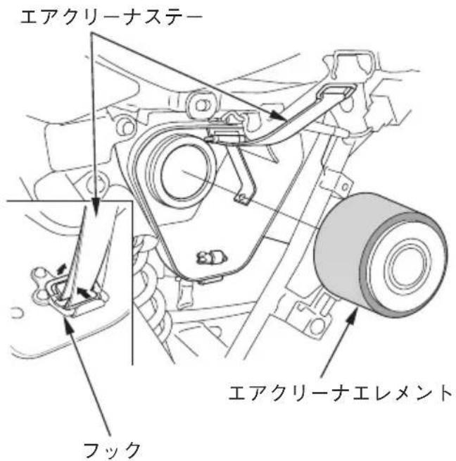 エアクリーナステー エアクリーナエレメント フック