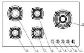 Technical diagram of a multi-pin connector with labeled pins and circular components