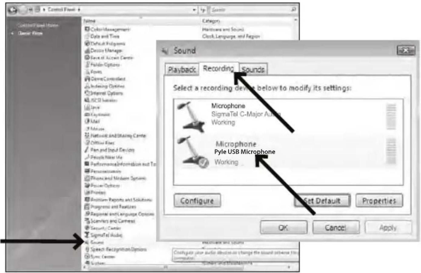 Pyle PDMIUSBLP14 - PRELININARY SETUP WITH WINDOWS VISTA - 1