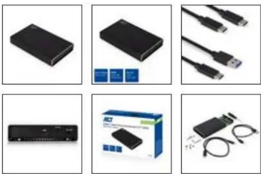 ACT AC1220 - USB-C 3.2 Gen2 2.5 inch HDD/SSD Enclosure - 2