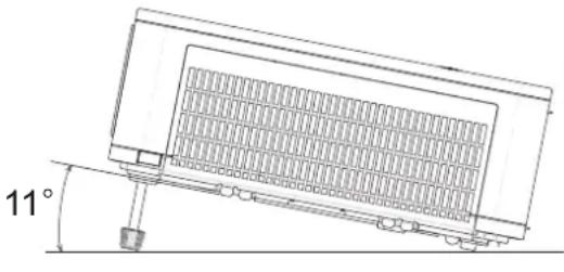 HITACHI MC-WU5506 - Adjusting the projector's elevator - 1