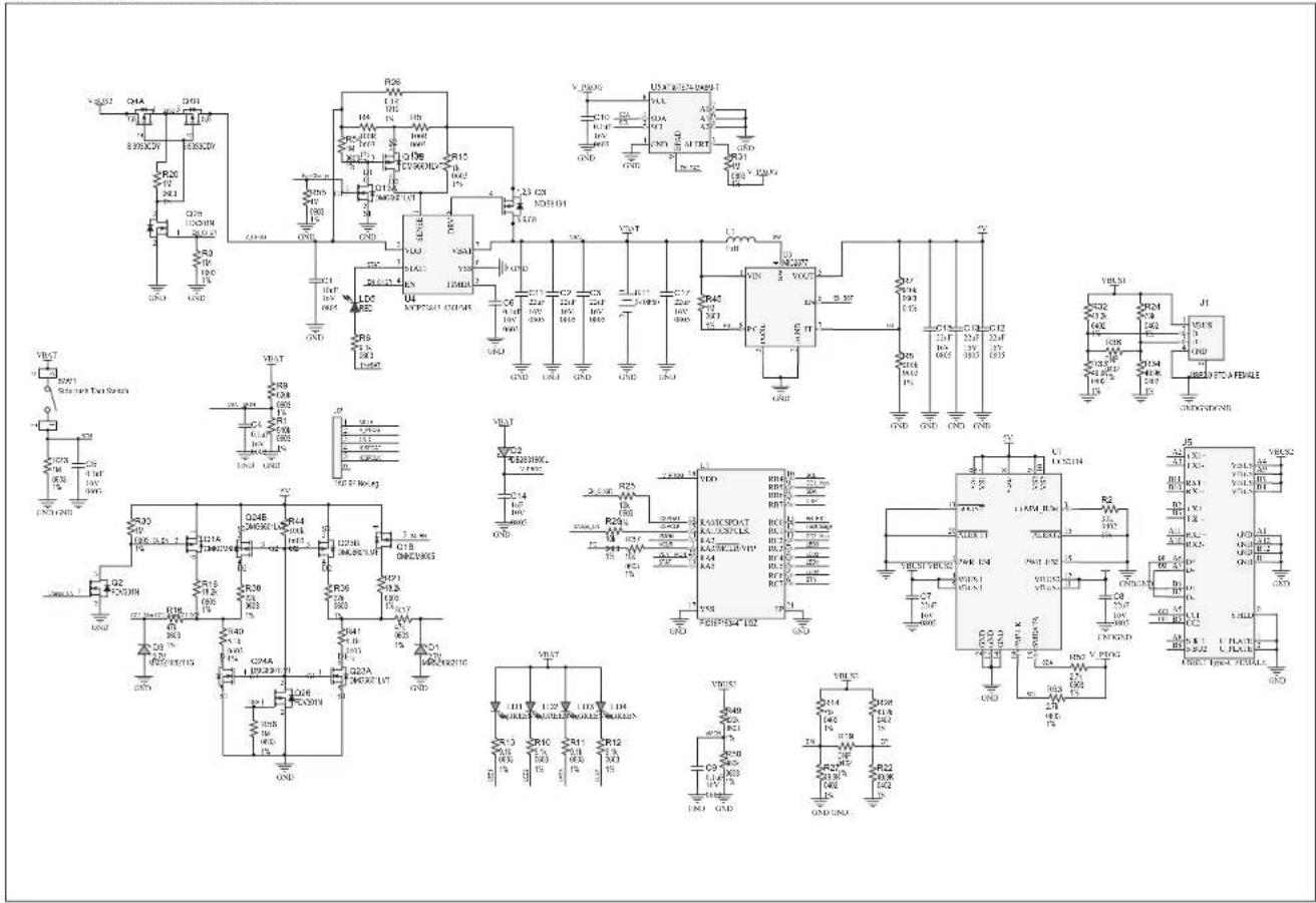 Electrical schematic diagram with labeled components including transistors, resistors, capacitors, and ICs