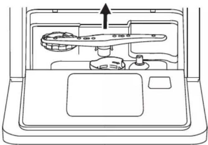 Cookology MCDW3BK - Cleaning the spray arms - 1