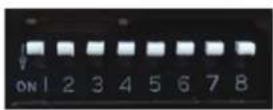 CRUX RVCGM-80M - DIP SWITCH SETTINGS: - 1