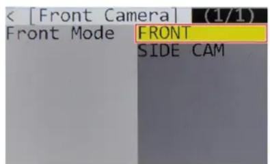 [Front Camera] (1/1) Front Mode FRONT SIDE CAM