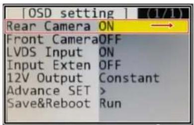 CRUX RVCGM-80M - REAR CAMERA SETTING - 1