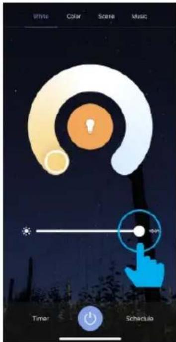 White Color Scene Music Timer Schedule