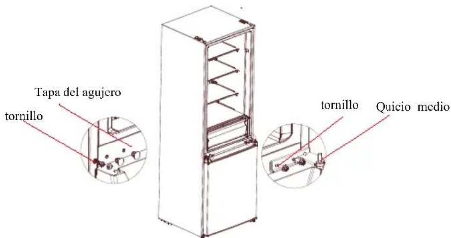 Tapa del agujero tornillo tornillo Quicio medio