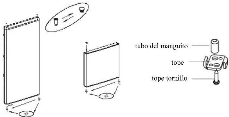 tubo del manguito tope tope tornillo