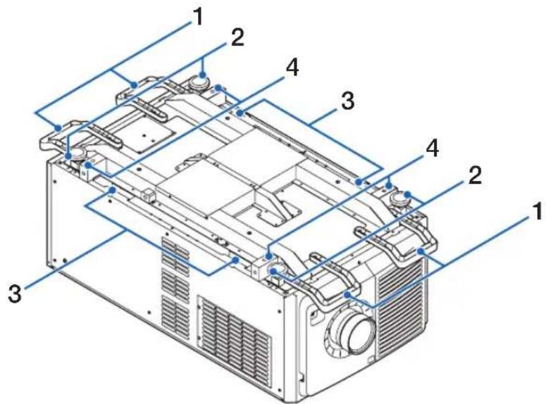 Technical diagram of an electronic device with numbered components for identification