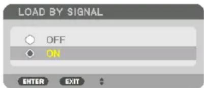 LOAD BY SIGNAL OFF ON ENTER EXIT