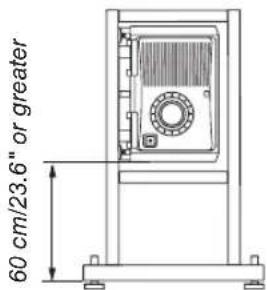 60 cm/23.6" or greater