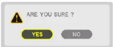 ARE YOU SURE ? YES NO