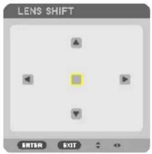 LENS SHIFT ENTER EXIT