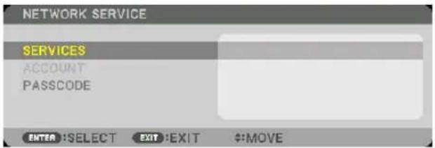 NETWORK SERVICE SERVICES ACCOUNT PASSCODE ENTER :SELECT EXIT :EXIT $#MOVE