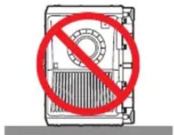 Diagram of a safe with a prohibition symbol crossed out, indicating no protection or exclusion.