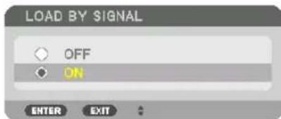 LOAD BY SIGNAL OFF ON ENTER EXIT