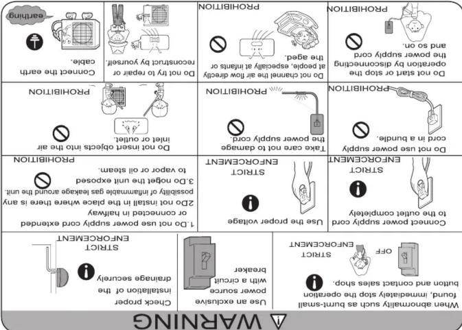 WARNING When approximately such as burnt-small forun, minutively stop the operation button and contact sales shops. OFF Strict ENFORCEMENT Strict ENFORCEMENT Strict ENFORCEMENT Use the proper voltage ENFORCEMENT STRICT ENFORCEMENT STRICT ENFORCEMENT STRICT ENFORCEMENT STRICT ENFORCEMENT STRICT ENFOR…