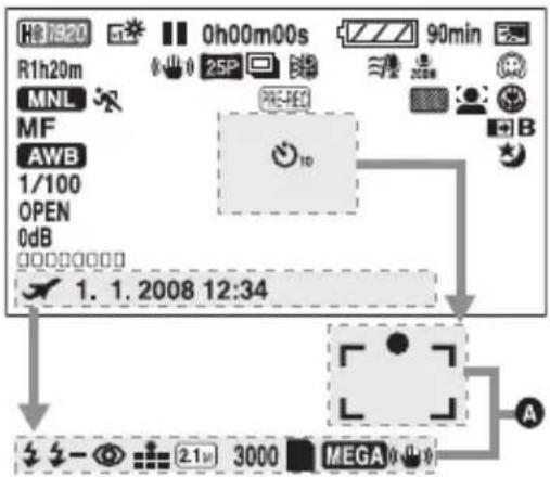PANASONIC HDC-HS9D - ■ lerakstīšanas rādījumi - 1