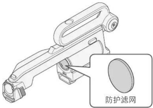HITACHI PV-XC500 - 从本机上取下防护滤网。 - 1