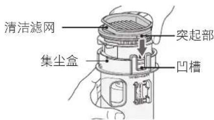 HITACHI PV-XC500 - 连接内圆筒滤网和清洁滤网。 - 3