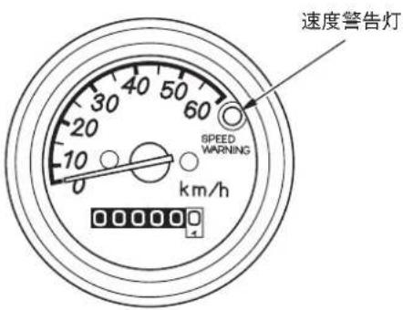 速度警告灯 SPEED WARNING km/h