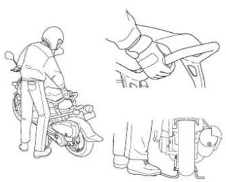 Honda Zoomer (2001) - 止まりかた - 3