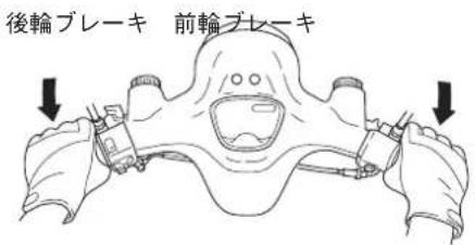 後輪ブレーキ 前輪ブレーキ