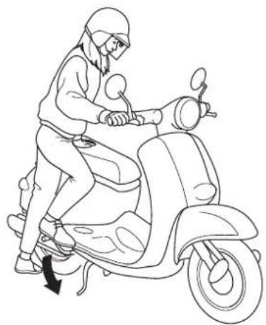 Honda Giorcub SNC50 (1999) - 正しい運転操作 - 7