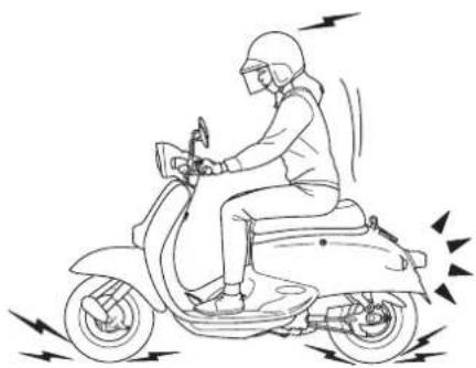 Honda Giorcub SNC50 (1999) - ①乗車します。 - 10