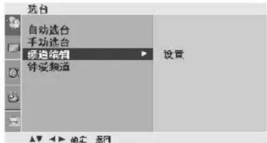 LG 37LG31RC - 频道编辑 - 2