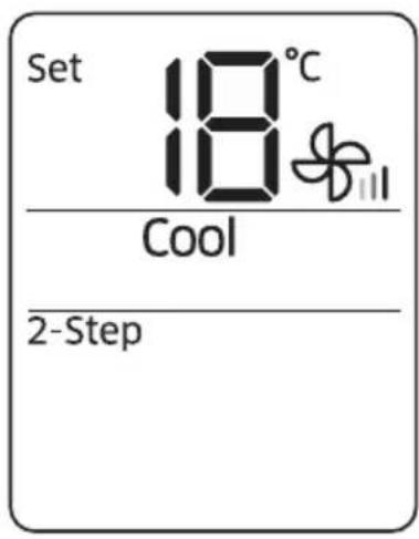 Set 18°C Cool 2-Step