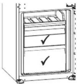 Pelgrim PCD28178L - Sections of the freezer compartment - 1