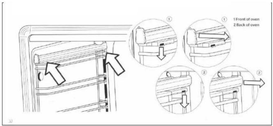 BERTAZZONI PRO95I1EROT - Removing and refitting the telescopic runners - 1