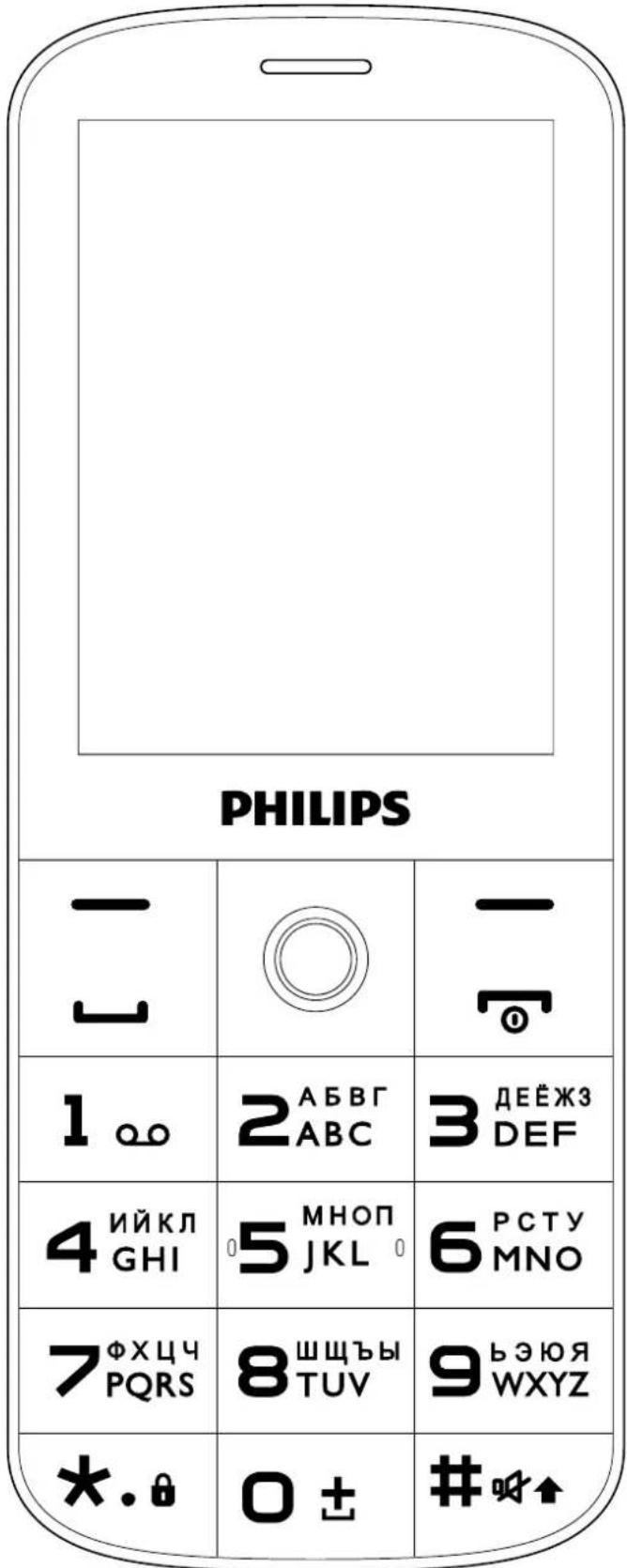 PHILIPS - - 1∞ 2АБВГ АВС 3ДЕЁЖЗ DEF 4ИЙКЛ GHI 5МНОП JKL 6РСТУ MNO 7ФХЦЧ PQRS 8ШЩЪЫ TUV 9ЬЭЮЯ WXYZ *.# 0± #µ↑