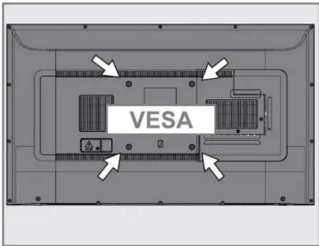 GRUNDIG 43 GUB 8964 - Installation preparation for VESA installation kit - 1