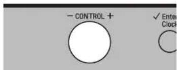 - CONTROL + ✓ Enter Clock