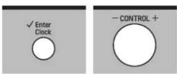 ✓ Enter Clock - CONTROL +