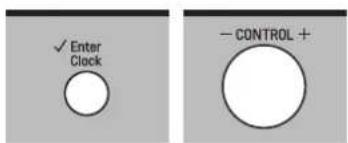 ✓ Enter Clock - CONTROL +