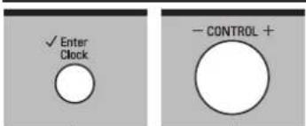 ✓ Enter Clock - CONTROL +