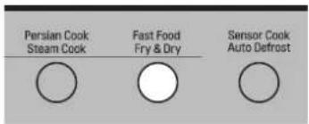 Persian Cook Steam Cook Fast Food Fry & Dry Sensor Cook Auto Defrost