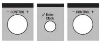 - CONTROL + ✓ Enter Clock - CONTROL +