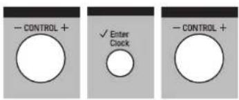 - CONTROL + ✓ Enter Clock - CONTROL +
