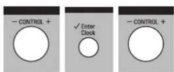 - CONTROL + ✓ Enter Clock - CONTROL +