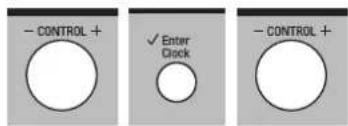 - CONTROL + ✓ Enter Clock - CONTROL +