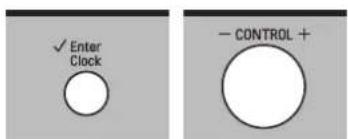 ✓ Enter Clock - CONTROL +