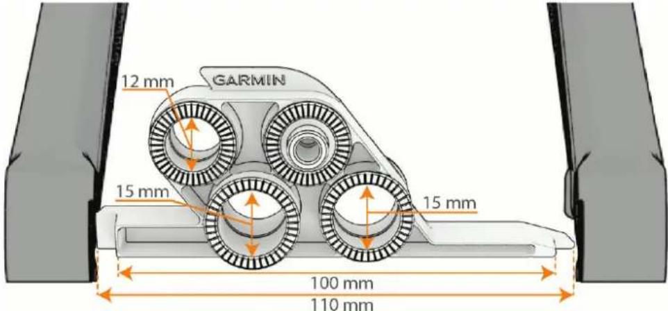 12 mm GARMIN 15 mm 15 mm 100 mm 110 mm