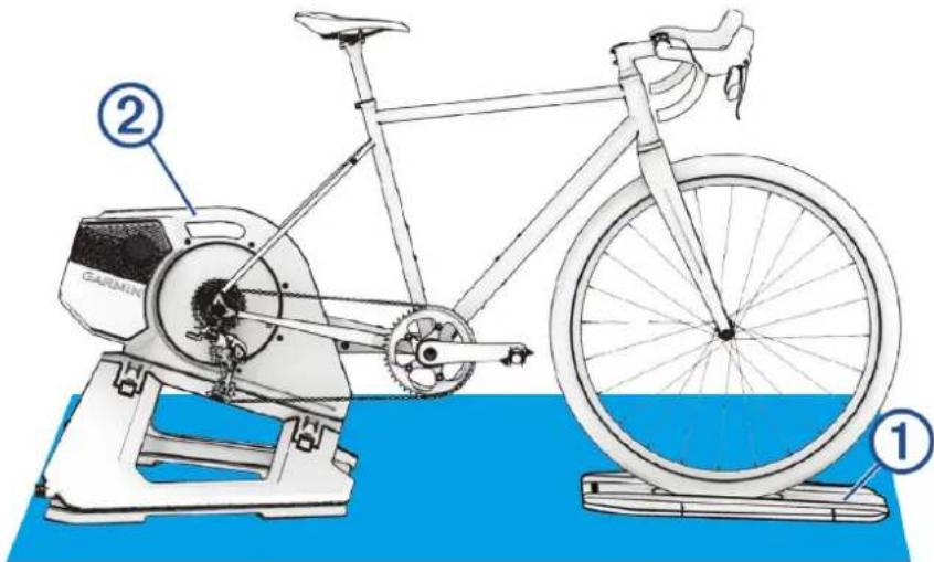 GARMIN Tacx Alpine - Kustību pamatnes novietošana - 1
