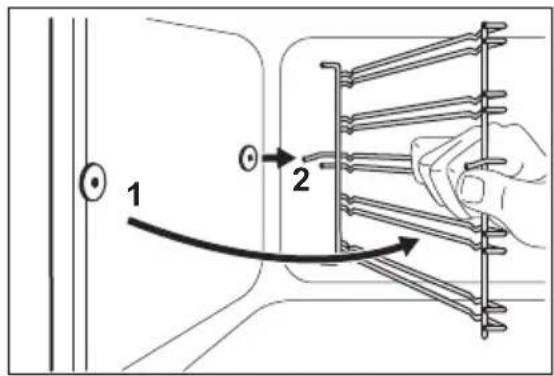 AEG 43172V-MN - Removing the shelf supports - 2